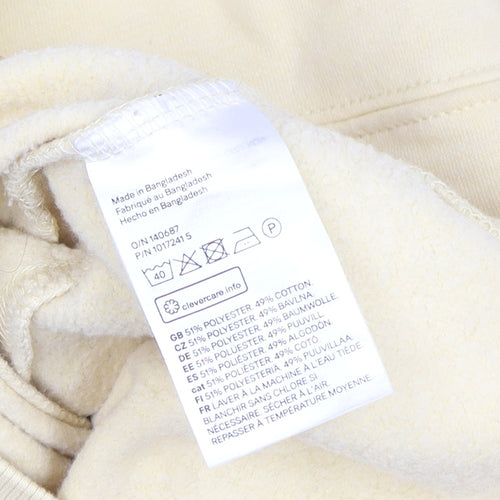 H&M Divided Women Beige 1/2 Zip Pullover Sweatshirt M UK 12