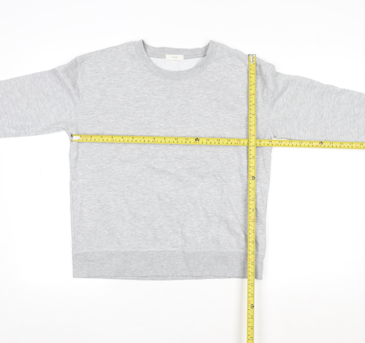 Baukjen Women Grey Small Pullover Sweatshirt 60% Cotton 40% Polyester