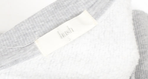 Baukjen Women Grey Small Pullover Sweatshirt 60% Cotton 40% Polyester