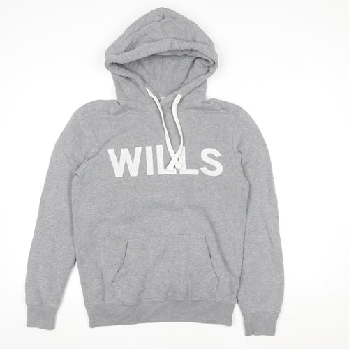 Jack Wills Womens Grey Pullover Hoodie XS Cotton Blend University Style