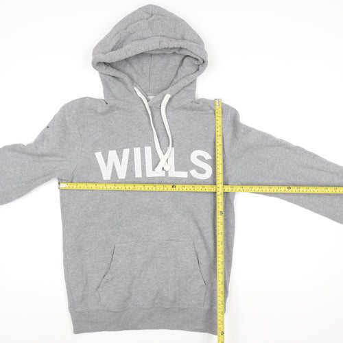 Jack Wills Womens Grey Pullover Hoodie XS Cotton Blend University Style