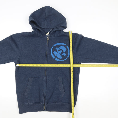 Saltrock Boys Blue Full Zip Hooded Fleece Lined Jacket 13 Years