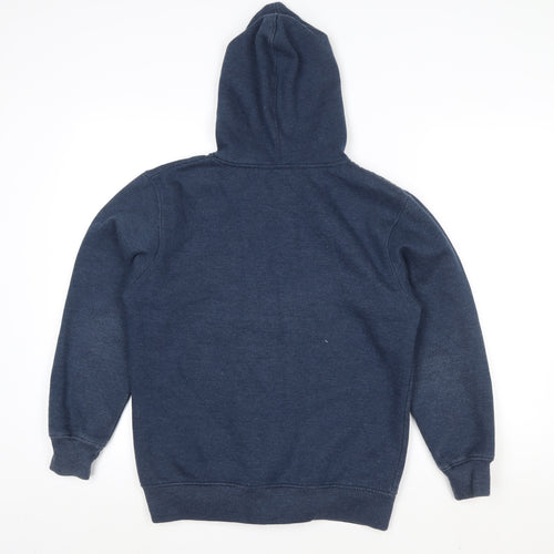 Saltrock Boys Blue Full Zip Hooded Fleece Lined Jacket 13 Years