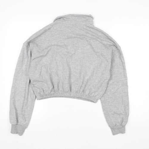 915 Girls Grey Collared Pullover Sweatshirt Size 14-15 Years California 1996