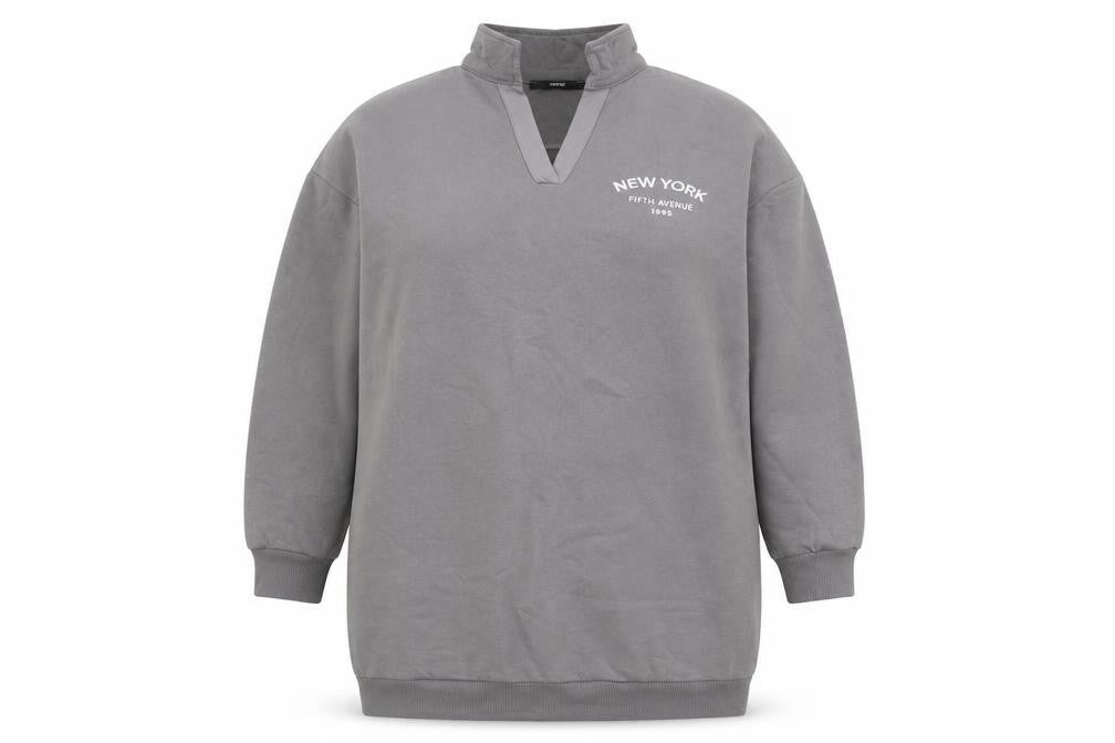 Front view of George Women’s Grey Long Sleeve Pullover Sweatshirt, size UK 14