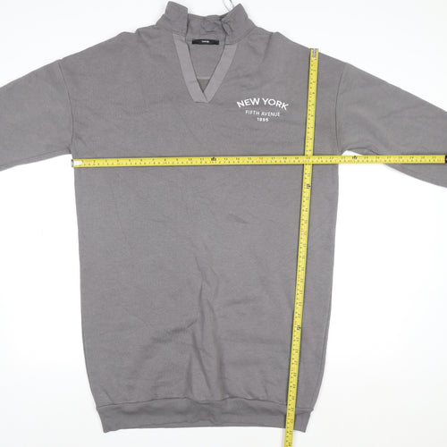 George Women’s Grey Long Sleeve Pullover Sweatshirt Size 14