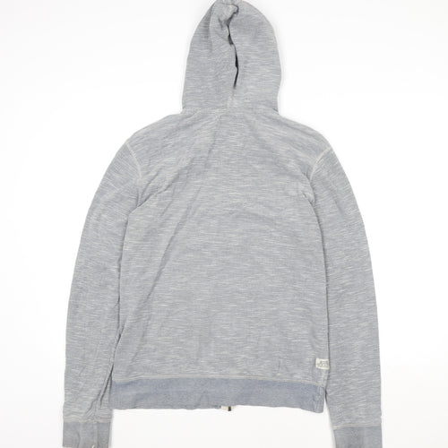Next Women’s Grey Cotton Hooded Zip Jacket Size M