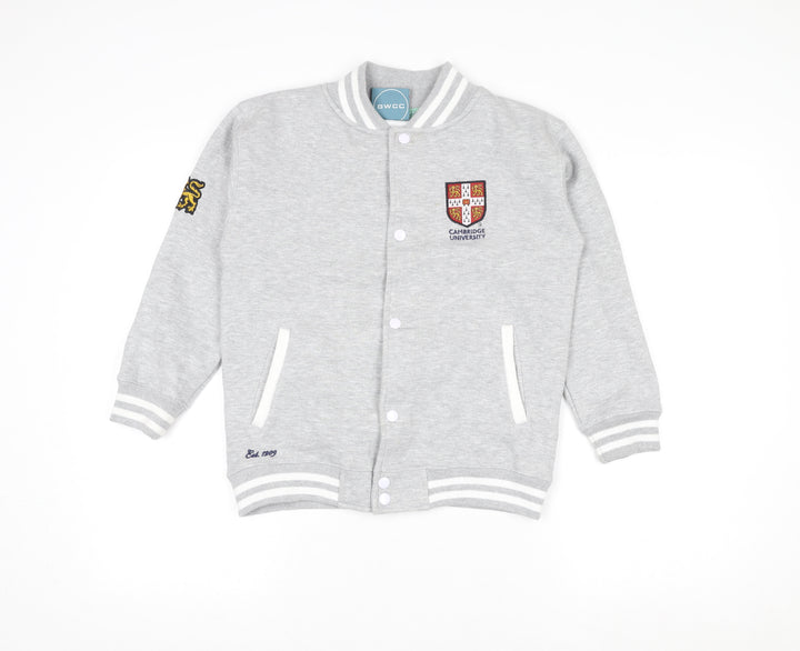University of Cambridge Grey Girls 9-10 Years Button Cardigan Sweatshirt