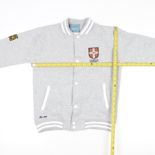 University of Cambridge Grey Girls 9-10 Years Button Cardigan Sweatshirt
