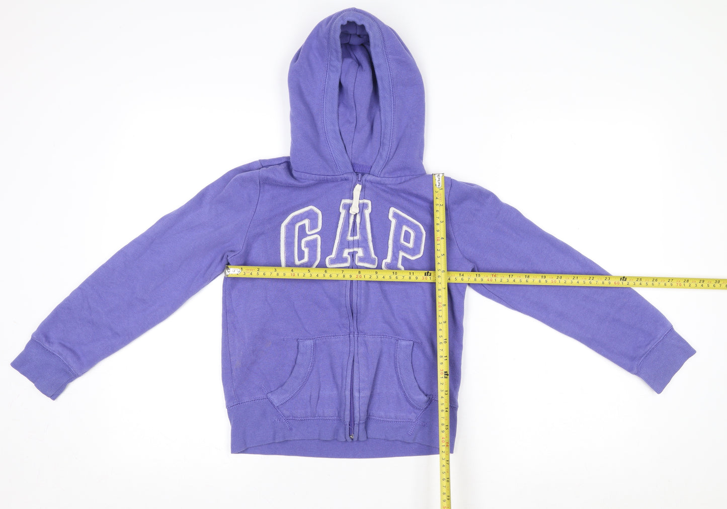 GAP Kids Girls Purple Hooded Full Zip Cotton Blend Jacket 10-11 Years
