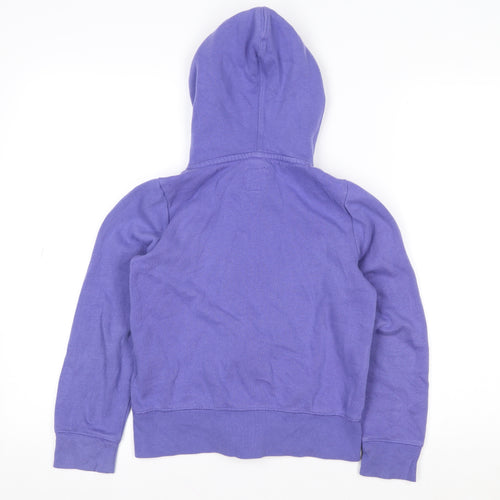 GAP Kids Girls Purple Hooded Full Zip Cotton Blend Jacket 10-11 Years