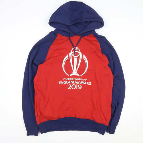 Fanatics Men’s Red Blue ICC Cricket World Cup 2019 Pullover Hoodie XL