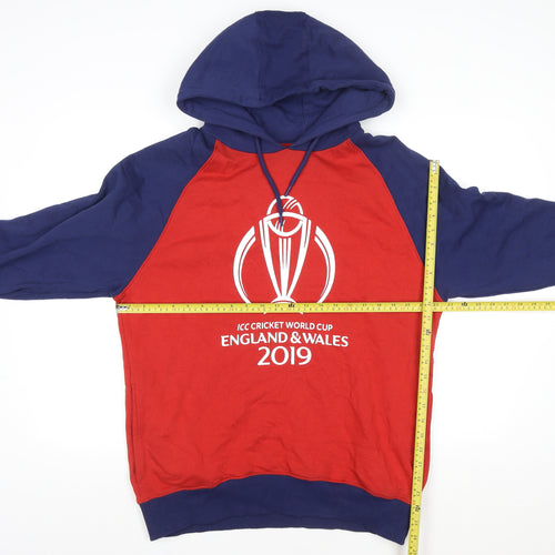 Fanatics Men’s Red Blue ICC Cricket World Cup 2019 Pullover Hoodie XL