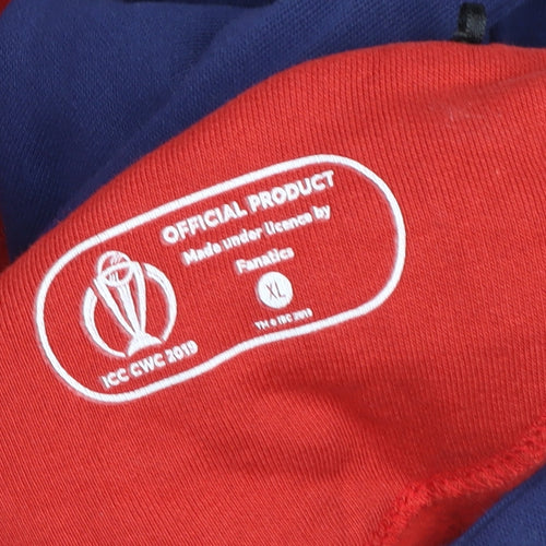 Fanatics Men’s Red Blue ICC Cricket World Cup 2019 Pullover Hoodie XL
