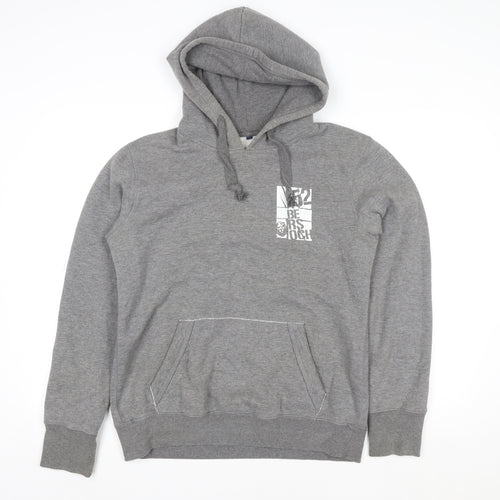 Sohosail Womens Grey Pullover Hoodie Size 14 Graphic Print Casual