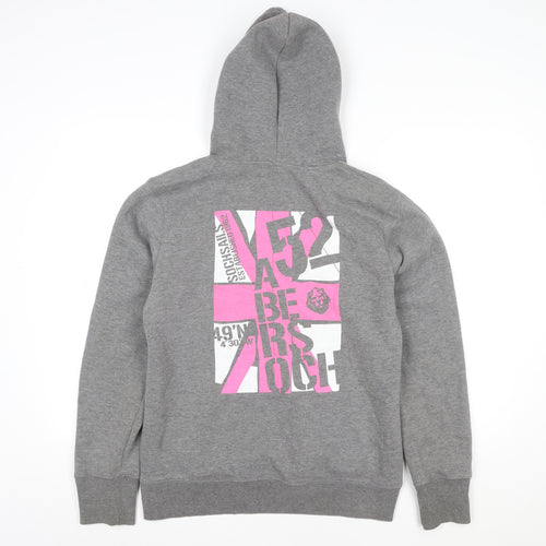 Sohosail Womens Grey Pullover Hoodie Size 14 Graphic Print Casual