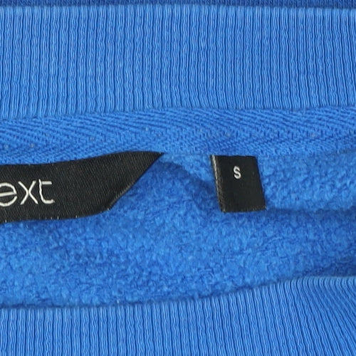 Next Women's Blue Small Pullover Sweatshirt with Side Zips