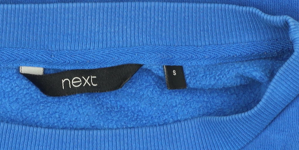 Next Women's Blue Small Pullover Sweatshirt with Side Zips