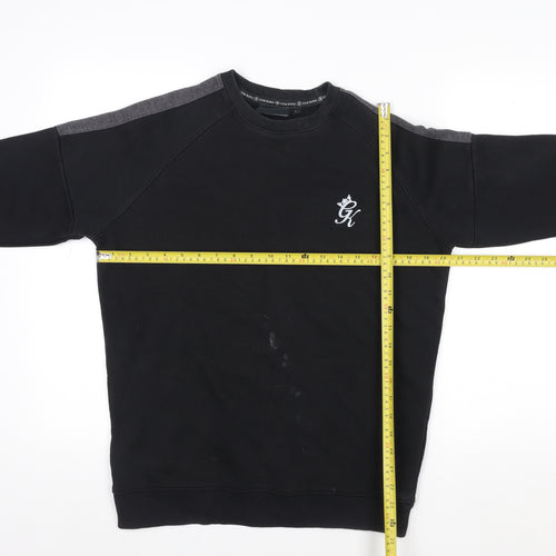 Gym King Men's Black Small Pullover Sweatshirt Logo Fleece