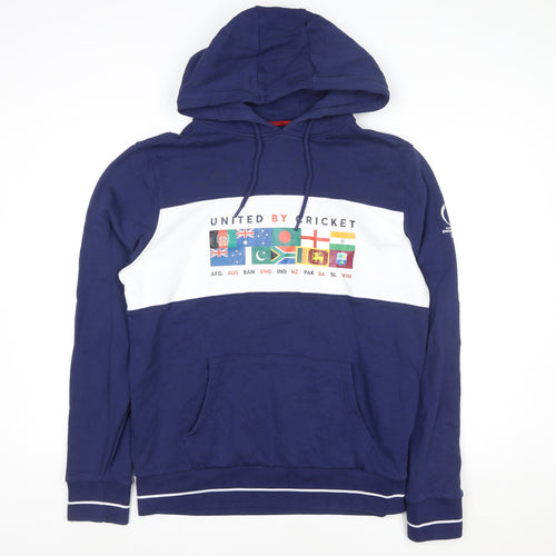 Men’s Blue Cricket World Cup 2019 England & Wales XL Pullover Hoodie