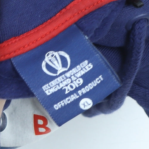 Men’s Blue Cricket World Cup 2019 England & Wales XL Pullover Hoodie