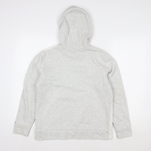 Adidas Girls Grey Pullover Hoodie 14 Years Logo Sportswear Sweatshirt