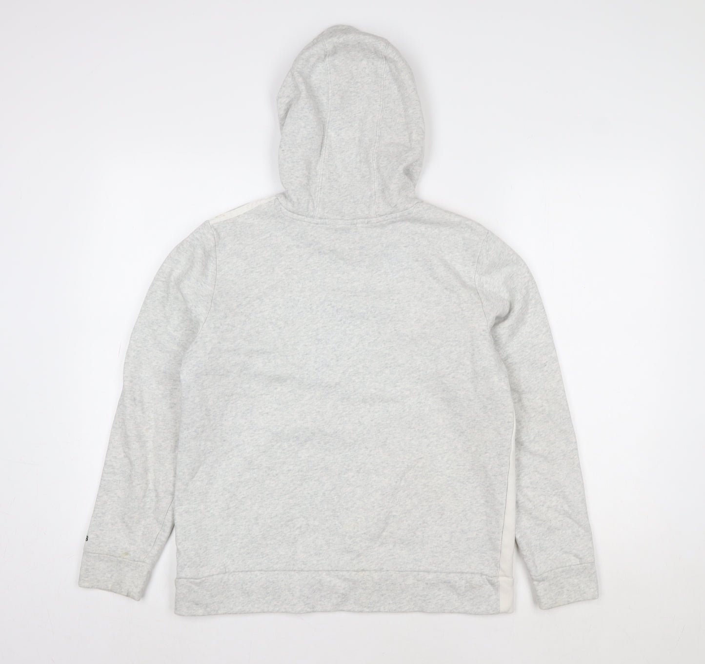 Adidas Girls Grey Pullover Hoodie 14 Years Logo Sportswear Sweatshirt