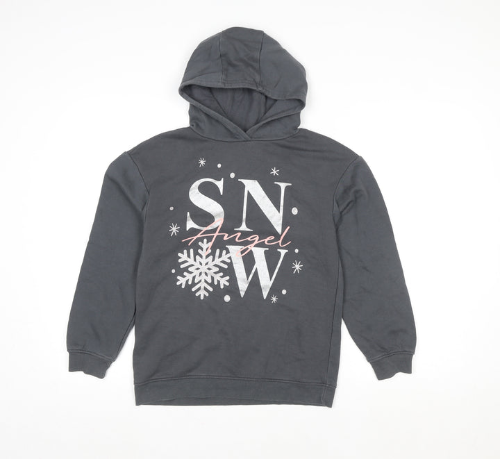 Primark Womens Grey Snow Angel Pullover Hoodie Size M