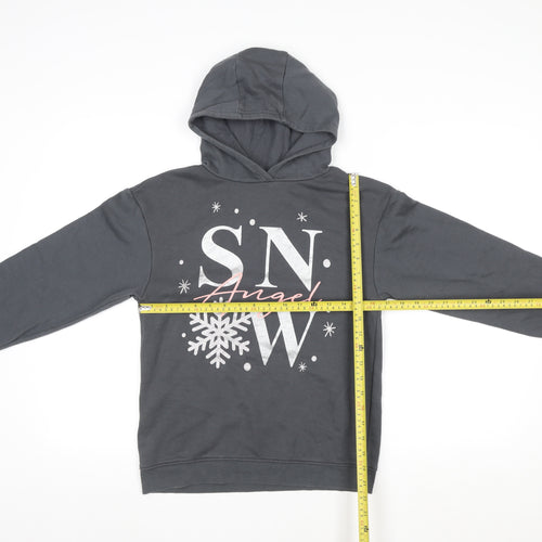 Primark Womens Grey Snow Angel Pullover Hoodie Size M