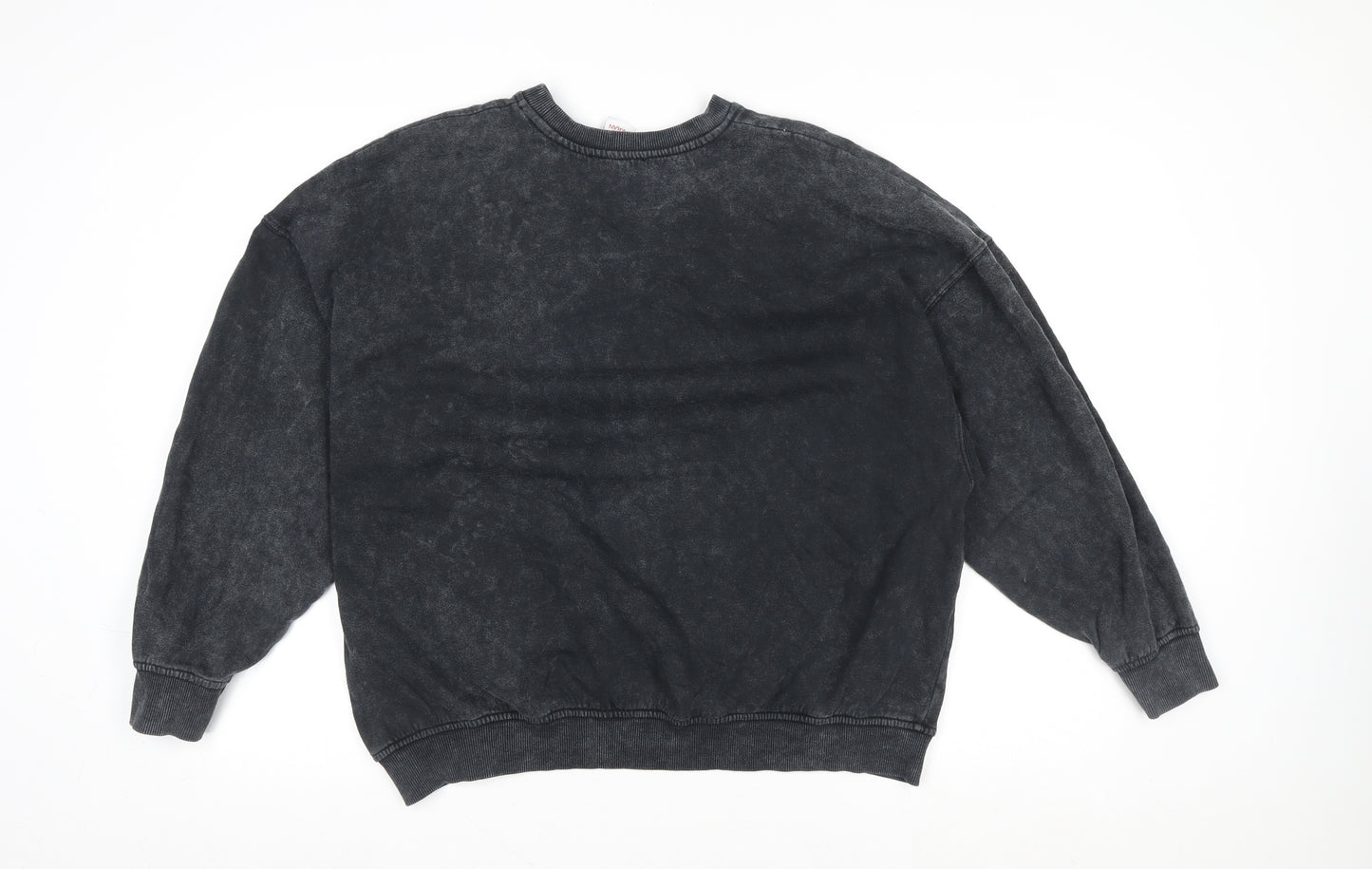 Bershka Women’s Black Mulan Sweatshirt Size S Cotton Blend