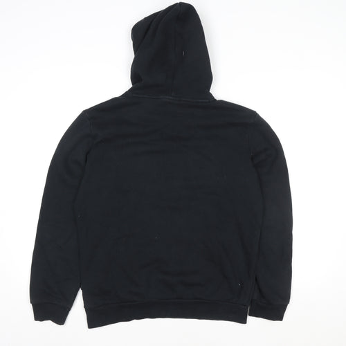Puma Men’s Black Small Pullover Hoodie Fleece Lined Sportswear