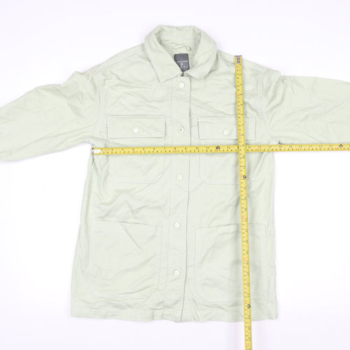 Primark Women's Green XS Basic Button Jacket with Pockets