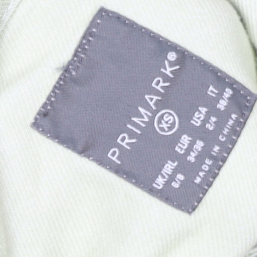 Primark Women's Green XS Basic Button Jacket with Pockets