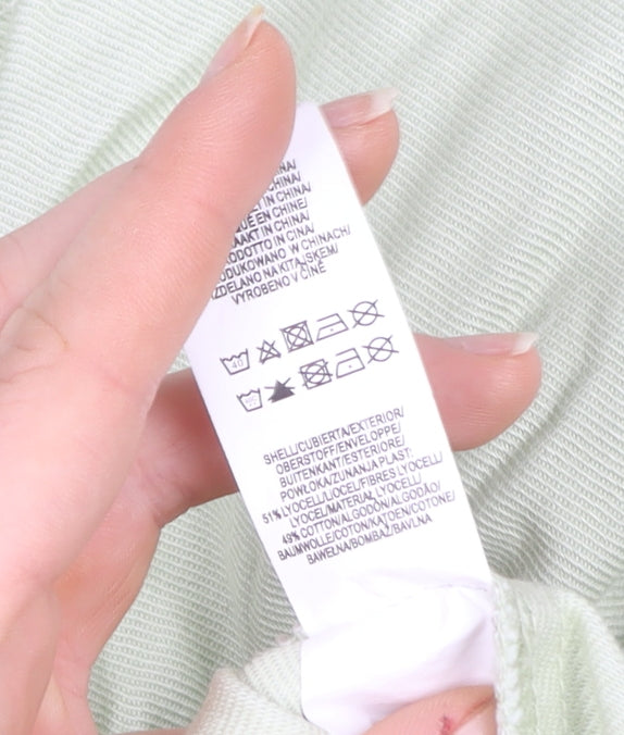 Primark Women's Green XS Basic Button Jacket with Pockets