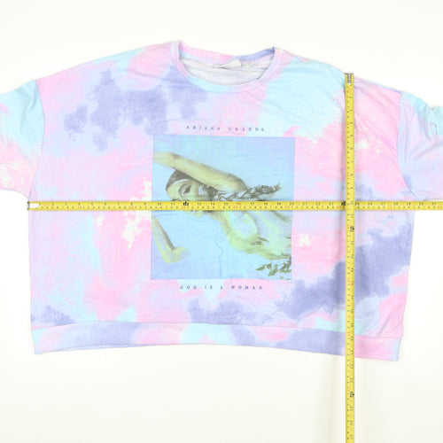 Primark Women’s Multicoloured Tie-Dye Ariana Grande Pullover Sweatshirt XL