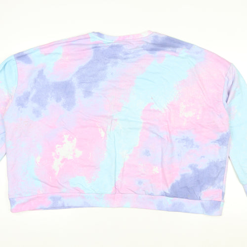 Primark Women’s Multicoloured Tie-Dye Ariana Grande Pullover Sweatshirt XL