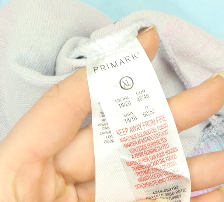 Primark Women’s Multicoloured Tie-Dye Ariana Grande Pullover Sweatshirt XL