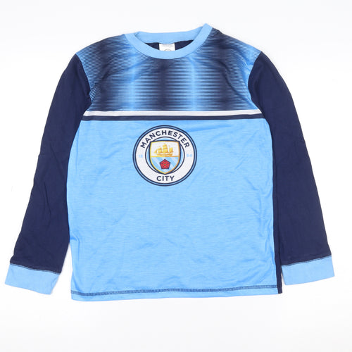 Character World Boys Blue Manchester City Long Sleeve T-Shirt 11-12 Years