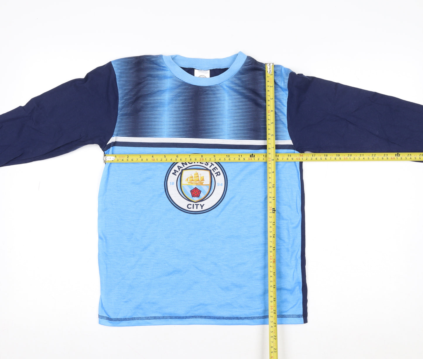 Character World Boys Blue Manchester City Long Sleeve T-Shirt 11-12 Years