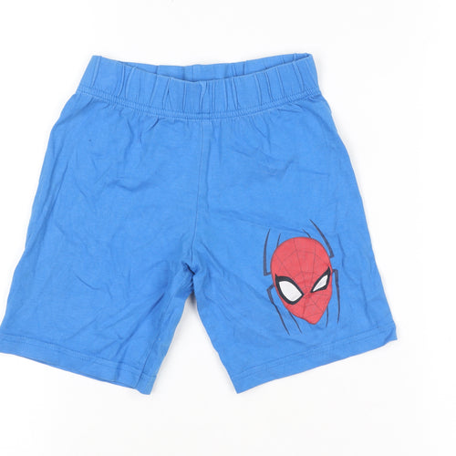 St. Bernard Boys Blue Spider-Man Jersey Shorts 5-6 Years Elastic Waist