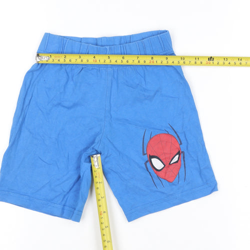 St. Bernard Boys Blue Spider-Man Jersey Shorts 5-6 Years Elastic Waist