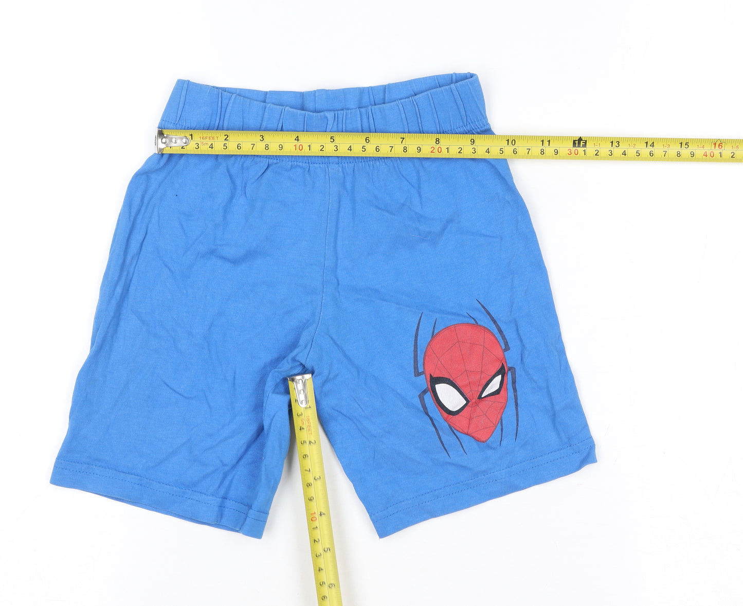 St. Bernard Boys Blue Spider-Man Jersey Shorts 5-6 Years Elastic Waist