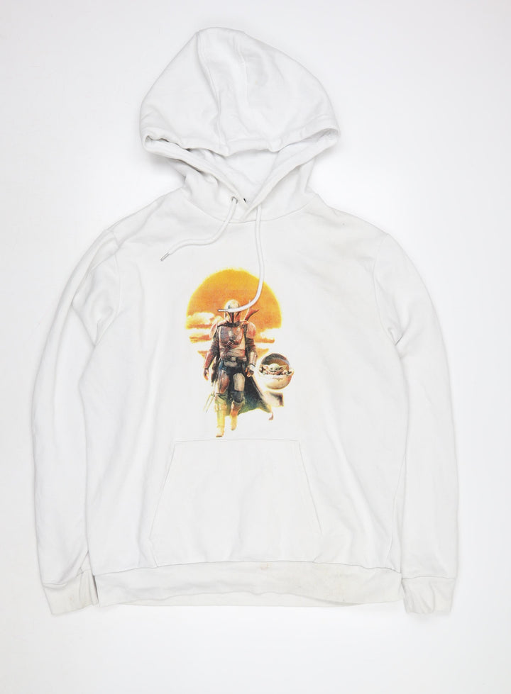 Star Wars Men’s White The Mandalorian 3XL Pullover Hoodie