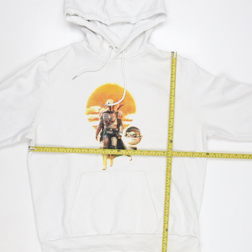 Star Wars Men’s White The Mandalorian 3XL Pullover Hoodie