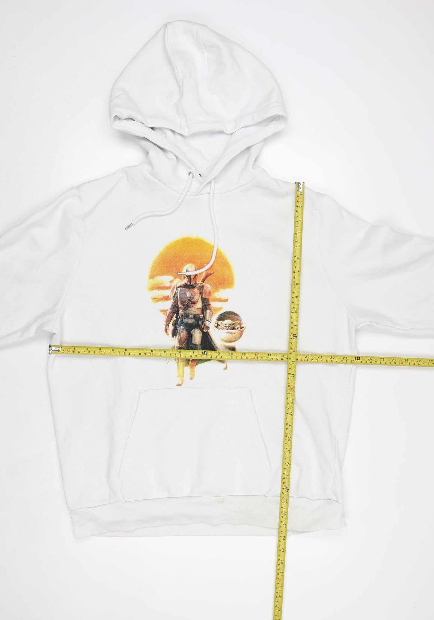 Star Wars Men’s White The Mandalorian 3XL Pullover Hoodie