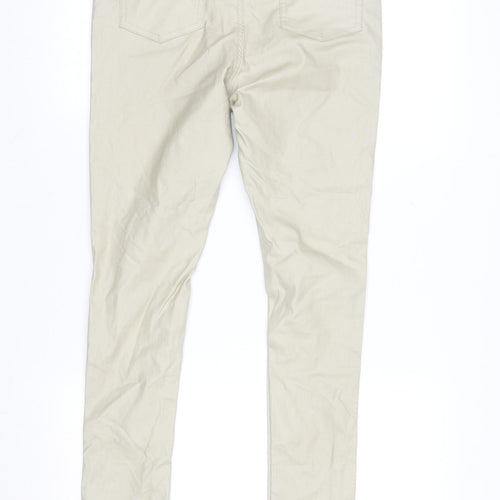 PrettyLittleThing Women’s Beige High Rise Skinny Jeans UK 10