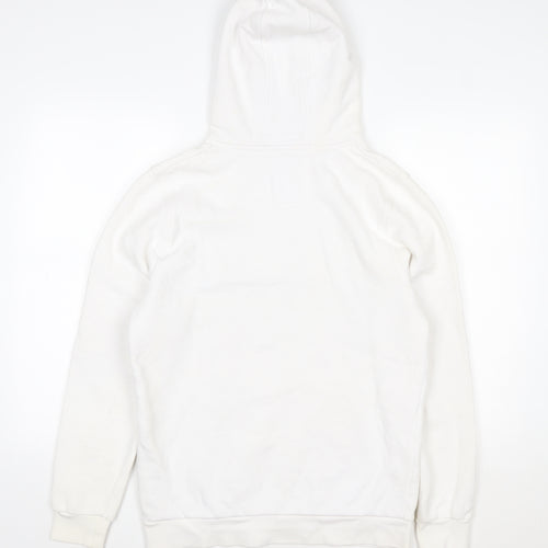 Jameson Carter Women's White Pullover Hoodie Size M Logo Print