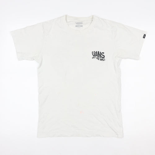 Vans Women's White Classic Fit Graphic T-Shirt XS
