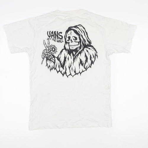 Vans Women's White Classic Fit Graphic T-Shirt XS