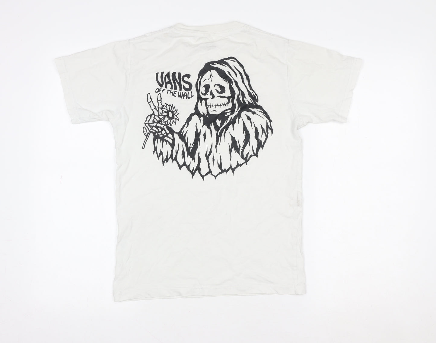 Vans Women's White Classic Fit Graphic T-Shirt XS